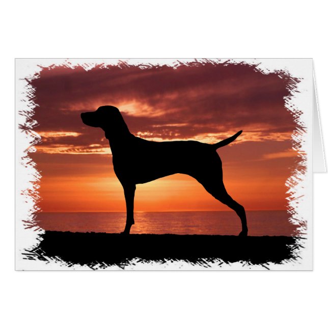 Cartão Vizsla (Frente Horizontal)