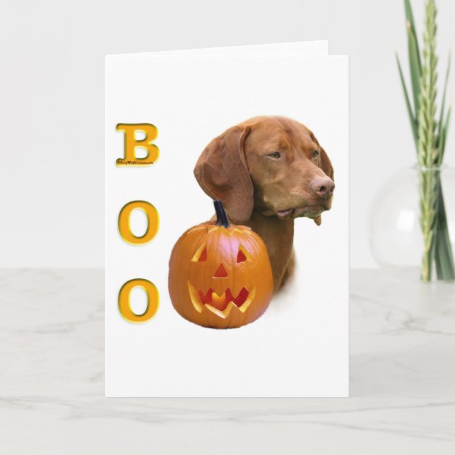 Cartão Vizsla Boo (Frente)