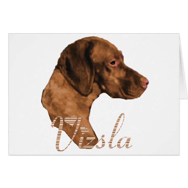 Cartão Vizsla Lovers Gifts (Frente Horizontal)