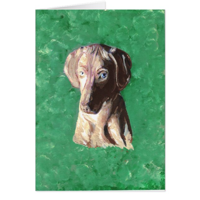 Cartão Vizsla, pintor húngaro (Frente)