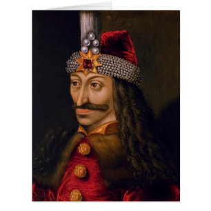 Cartão Vlad Tepes: Impaler, Dracula Dragão Príncipe Voivo