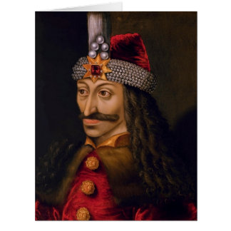 Cartão Vlad Tepes: Impaler, Dracula Dragão Príncipe Voivo