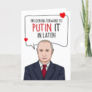 Cartão VLADIMIR PUTIN: Coloque-O Mais Tarde