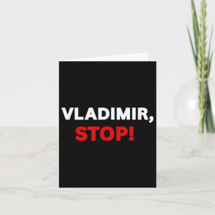 Cartão Vladimir Stop! Engraçado Teto Sarcástico Com Diver