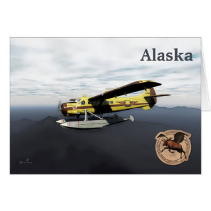 Cartão Voando Moose Aviation de Havilland DH3-C Otter