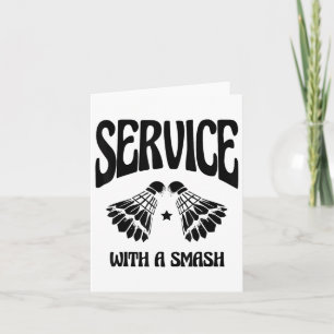 Cartão Voar Alto Com Todos Os Jogadores De Badminton Do S