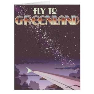 Cartão Voar para a Gronelândia