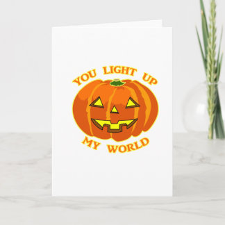 Cartão Você Acende Meu Pumpkin Do Dia Das Bruxas