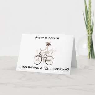 CARTÃO "VOCÊ AGORA É UM ANIVERSÁRIO DE 13 ADOLESCENTE* FE