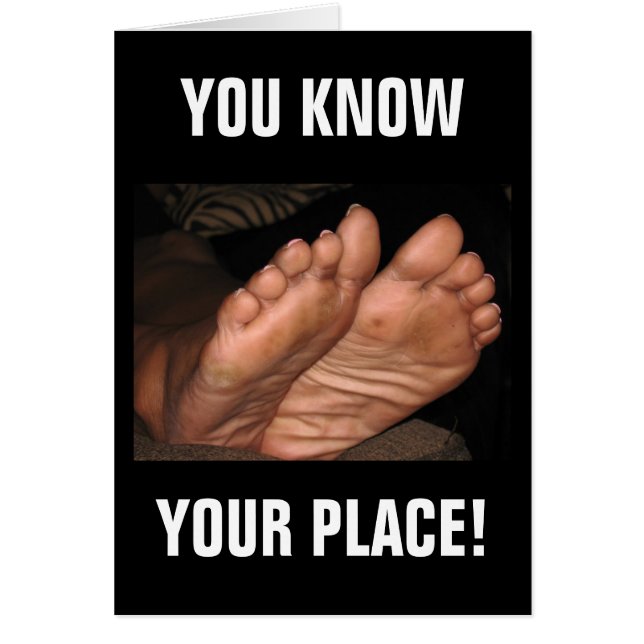 CARTÃO VOCÊ CONHECE SEU LUGAR! (Frente)