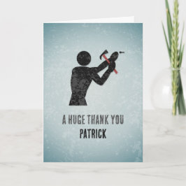 Cartão Você consertou - Homem-Maneiro e Auxiliar - Obriga