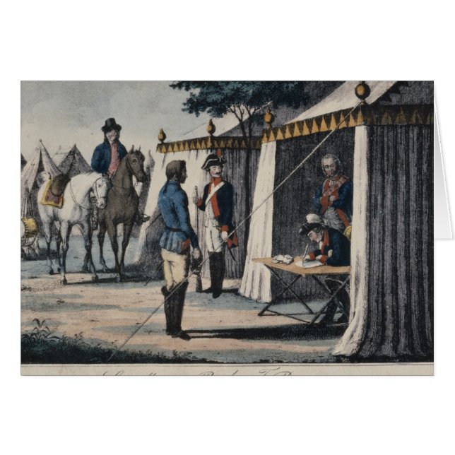 Cartão Você deve cantar Te Deum em Breslau (Frente Horizontal)