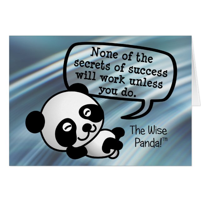 Cartão Você deve trabalhar o duro para o sucesso (Frente Horizontal)