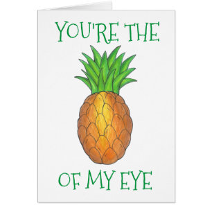 Cartão Você é a Maçã do Meu Amor Engraçado