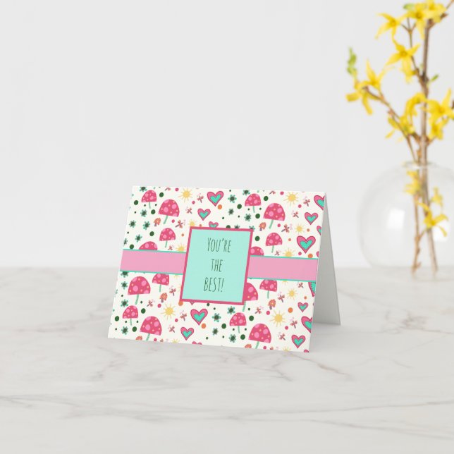 Cartão Você é a melhor inspirividade para o baralho (Flor Amarela)