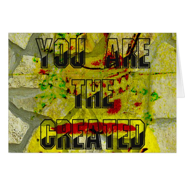 Cartão Você é a promessa criada. Personalizar produto (Frente Horizontal)