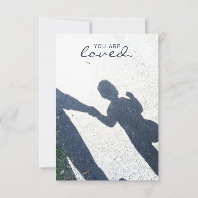 Cartão Você É Amado Foto De Dia de as mães (Frente)