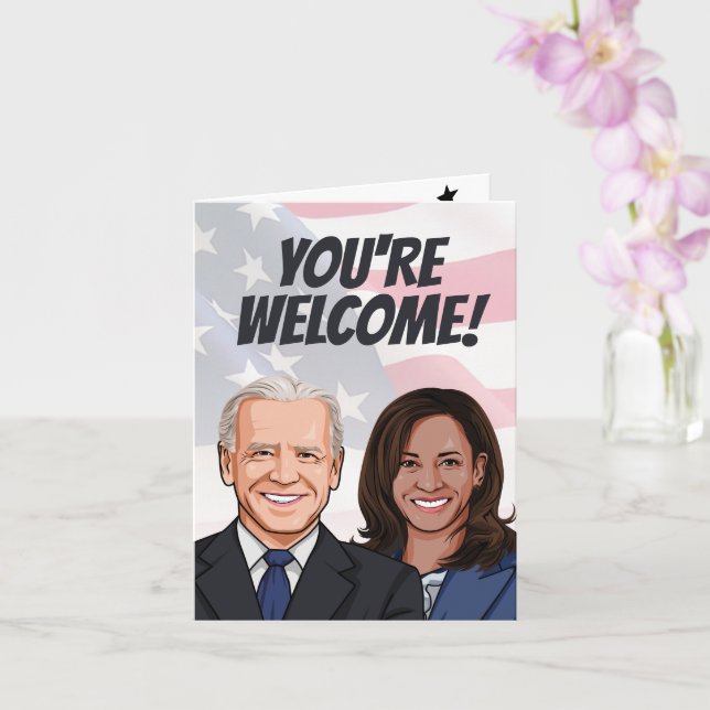 Cartão Você é bem-vindo, agora vá dormir (Orquídea)