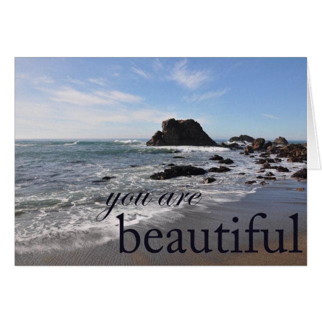 Cartão Você é bonito (Frente Horizontal)