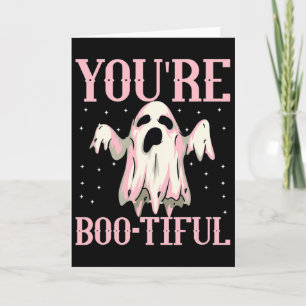 Cartão Você é Bonito, Bonito Halloween Boo Ghost Funny Co