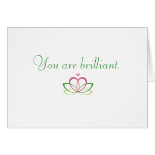 Cartão Você é brilhante