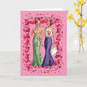 Cartão Você é como meu carregador de celular Namorados LG