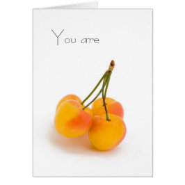 Cartão Você é doce como a primeira fruta do verão