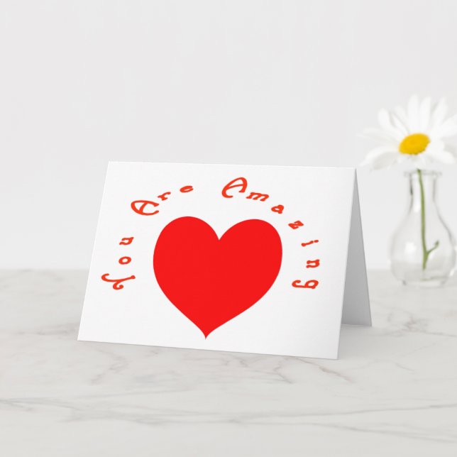 Cartão Você é incrível! (Planta pequena)