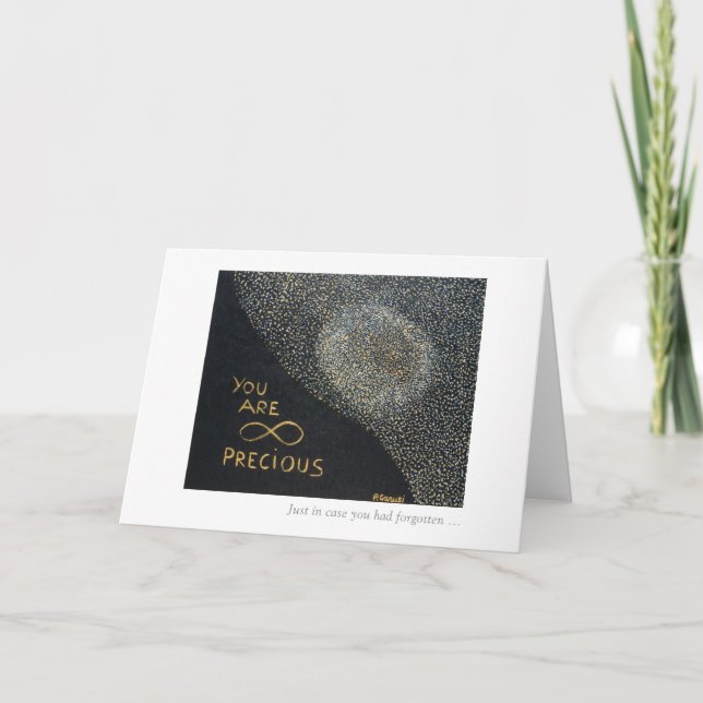 Cartão Você É Infinitamente Precioso (Frente)
