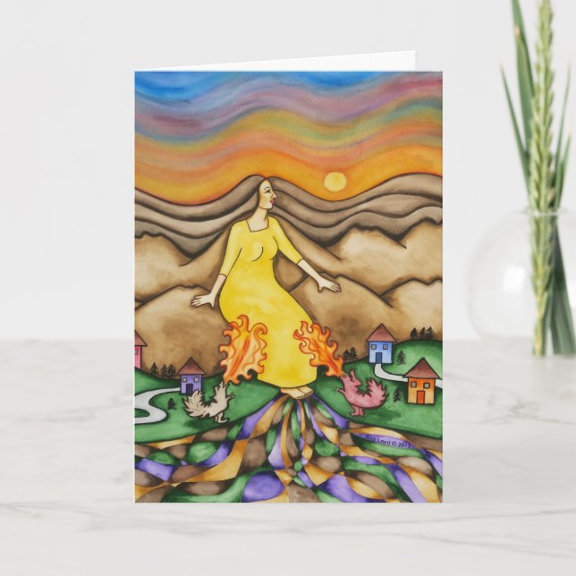 Cartão Você é mais grande do que todo o problema (Frente)