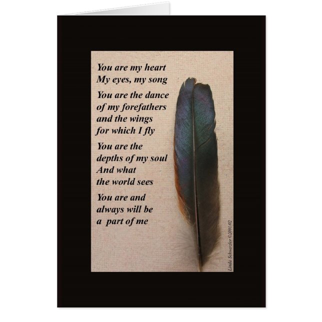 Cartão Você é meu coração (Frente)