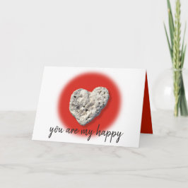 Cartão Você É Meu Feliz Script Hawaii Coral Foto