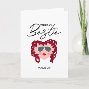 Cartão Você é Minha Melhor Amiga Amizade Divertida Person
