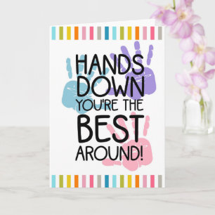 Cartão você é o melhor professor