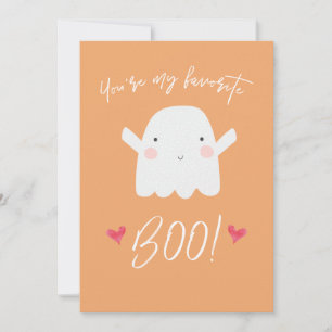 Cartão "Você é o meu Boo favorito!" Fantasma do Bom Hallo