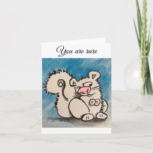 Cartão Você é raro (Frente)