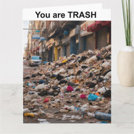 Cartão Você é TRASH.
