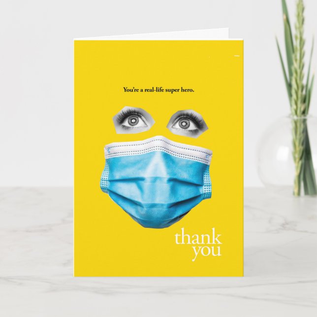 Cartão Você é um Super Herói da Vida Real (Frente)