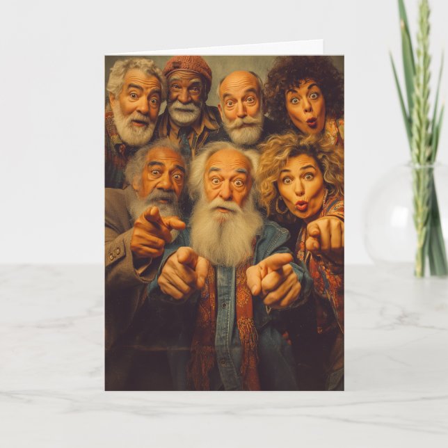 Cartão "Você é Velho" Aniversário (Frente)