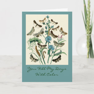 Cartão Você enche meus dias com a cor