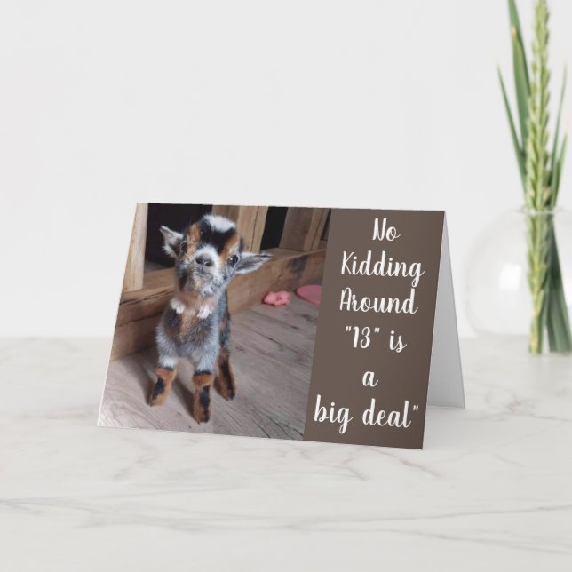 CARTÃO VOCÊ ESTÁ AGORA **UM ADOLESCENTE** 13 AMOR DE ANIV (Frente)