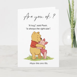 Cartão Você está bem? Winnie the Pooh & Piglet