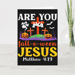 Cartão Você Está Caindo no Ween Jesus Mateus Fé Cristã