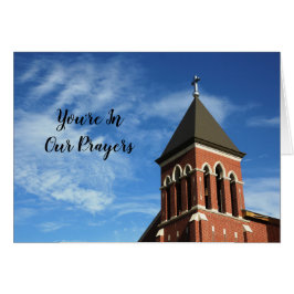 Cartão Você está em Nossas Orações