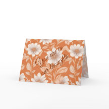 Você está em nossos pensamentos - Flores brancas e