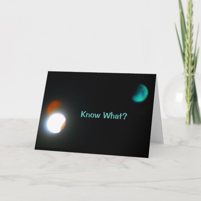 Cartão Você está fora deste mundo! (Frente)