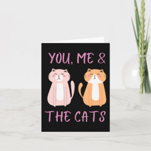 Cartão Você Eu E Os Gatos Casais Fofo Do Dia Dos Namorado