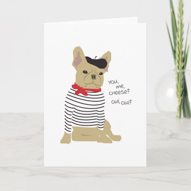 Cartão Você, eu, queijo? (Frente)