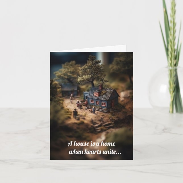 Cartão Você faz da nossa casa uma casa (Frente)