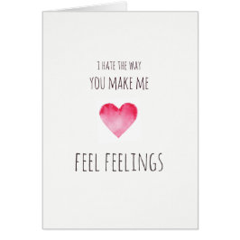 Cartão Você faz-me namorados dos sentimentos da sensação